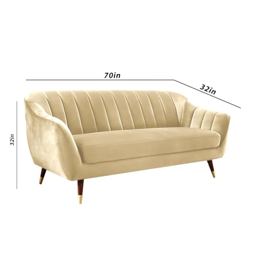 Image of Atticus 3+2 Seater Sofa Set for Living Room (Cream Colour) Premium Fabric Sofa