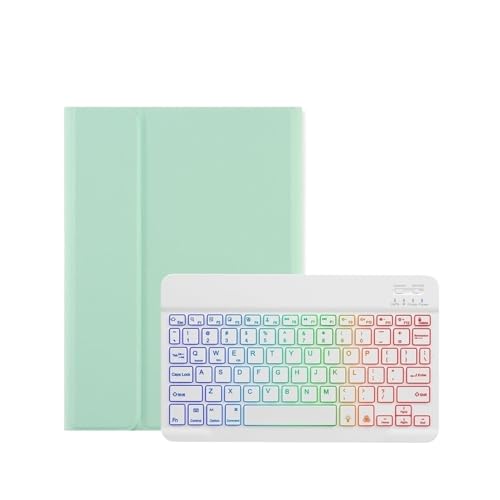 Funda de cuero con teclado retroiluminado compatible con tableta Lenovo Xiaoxin Pad 2024 11"