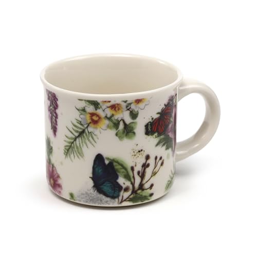 Puckator - Set of Two Porcelain Coffee Cups with Butterfly Theme, Animals - Original English Design Butterfly Meadows - Espresso Cup - Image 4