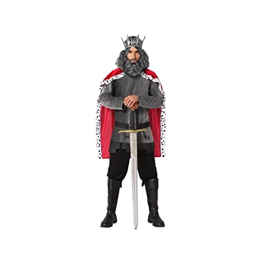 Atosa disfraz rey medieval hombre adulto caballero M