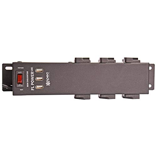 Filtro De Linha Metálico Com Usb Ipec Fl Power Preto