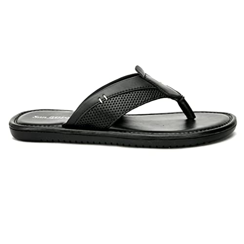 Image of San Frissco Men's Sandal Summer Chappal with Sturdy Grip /Ultra Soft Lightweight Durable Chappal for Outdoor Use /Festive Ethnic Wedding Slip on Slippers for Men