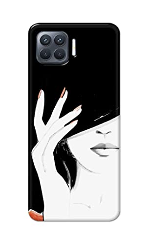 Image of PRINTFIDAA Photo of Beautiful Girl Hard Back Cover for Oppo F17 Pro, CPH2119 Back Cover -(P6) KAT1005