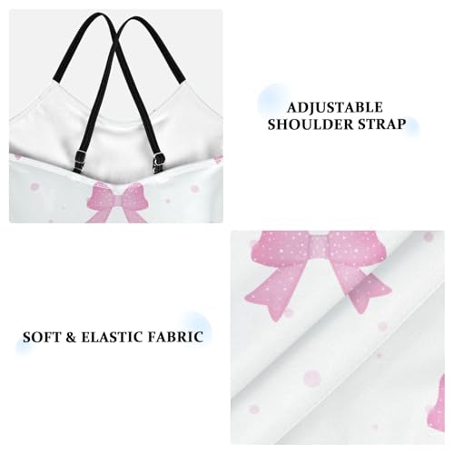 susiyo Girls One Piece Swimsuits Pink Ribbon Bow Bathing Suit Quick Dry Beach Swimwear for Toddler Girl 3-10 Years3