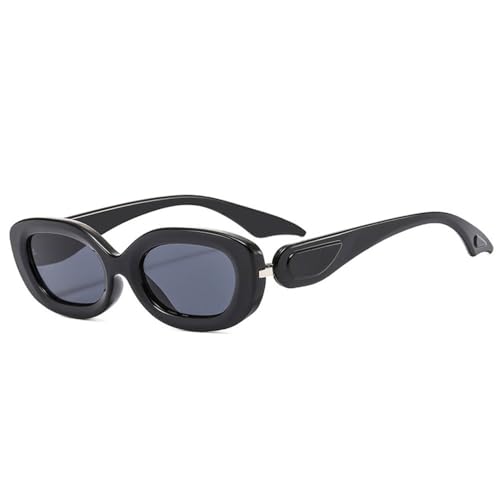 Lunettes de soleil ovales contre l'éblouissement nuances rétro chic unisexes