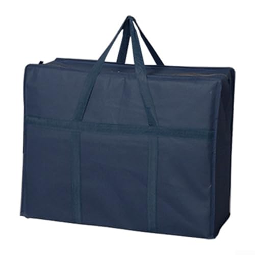 Bolsa de almacenamiento de tela Oxford de gran capacidad para almacenar muebles de jardín, sillas plegables y más (azul)