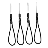 balacoo 4pcs Crutches Trekking Pole Lanyard Walking Cane Accessories Climbing Backpack Zap Cane Trekking Pole Clip Hiking Backpack with Pole Holder Elastic Stick Canes Black Fiber