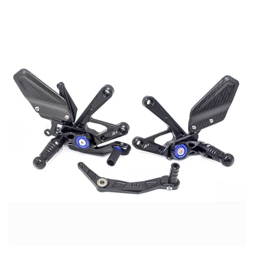 Repose-Pieds Moto pour R1M réglable CNC et carbone bleu YZF-R1