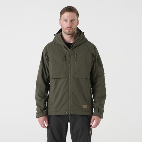 Helikon-Tex Winter Yukon Herren Tactical Jacke - Robuste Bushcraft Winterjacke - Climashield Isolierung - 8 Taschen (DE/NL/SE/PL, Alphanumerisch, M, Regular, Regular, Taiga Green)