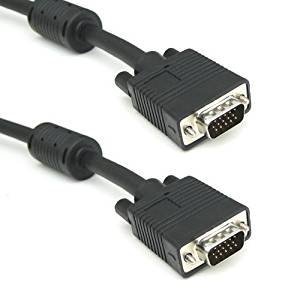 CableVantage VGA 50FT 15 PIN Blue SVGA Super VGA Monitor M/M Male to Male Cable Cord for PC TV Monitor Computer Black VGA Monitor Cable