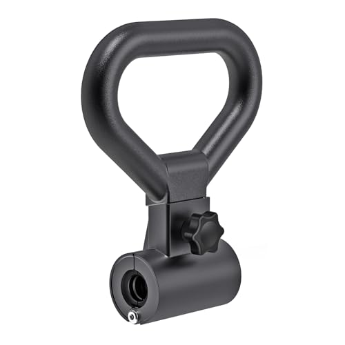 SELEWARE Haltère polyvalent en acier avec poignée convertisseur de kettlebell, poignée ergonomique antidérapante, installation rapide, s&rsquo;adapte à la plupart des haltères jusqu&rsquo;à 45,4 kg