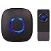 SadoTech Model C Waterproof Wireless Doorbell Chime Operating over 1000-feet Range with Over 50 Chimes, No Batteries Required for Plugin Receiver, IP68 Waterproof Button, Scratch Resistant Matte Black