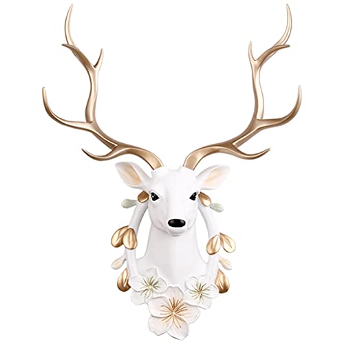 Hirschkopf kreative Wanddekoration Anhänger TV Hintergrund Wanddekoration Wandskulptur kreativer Tierkopf Cover