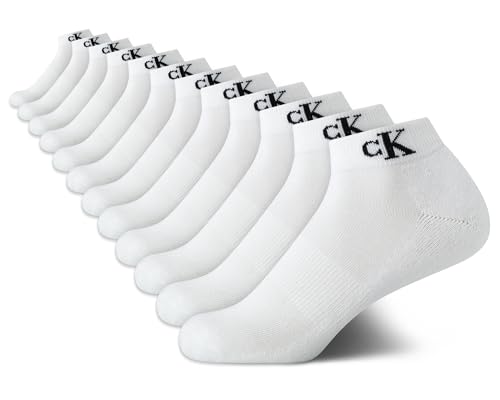 Image of Calvin Klein Womens Quarter Socks - 12 Pack Soft Cushioned Athletic Ankle Socks for Women for Running and Workout
