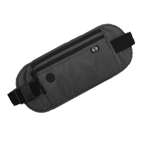 KJOET パスポートケース ウエストバッグ メンズ レディース ウエストポーチ RFID・スキミング防止 セキュリティチ 海外 旅行 薄型 多機能 パカバー 軽量 防水 ナイロン アウトドア ツ ランニング 腹巻