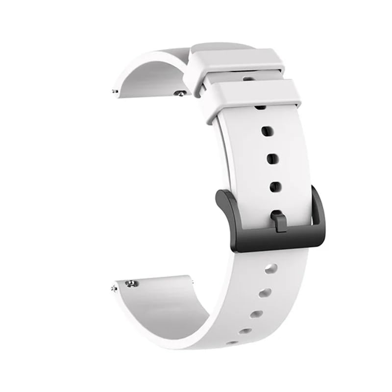 DHIMAHI 22mm Replacement Watch Strap Band With Black Buckle For Gionee Style Fit Gsw5 Pro,Dizo Watch R Talk/Watch D/Watch 2/Sport SmartPro Smartwatch,Soft Silicone Belt Straps For Men Women (White) (B0D4LWQ1K4) Amazon Price History, Amazon Price Tracker