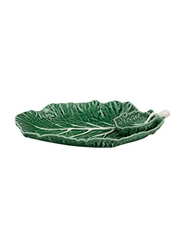 Bordallo PinheiroGreen Cabbage 8 Inch Chip and Dip Bowl