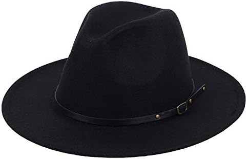 Women \u0026 Men Fedora Hat Wool Wide Brim 