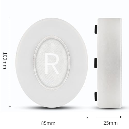 Reemplazo de Almohadillas de Gel Refrigerante para Bose Noise Cancelling Headphones 700 (NC700) - Tela de Seda Hielo, Espuma de Memoria para Máximo Confort - Blanco miniatura 4
