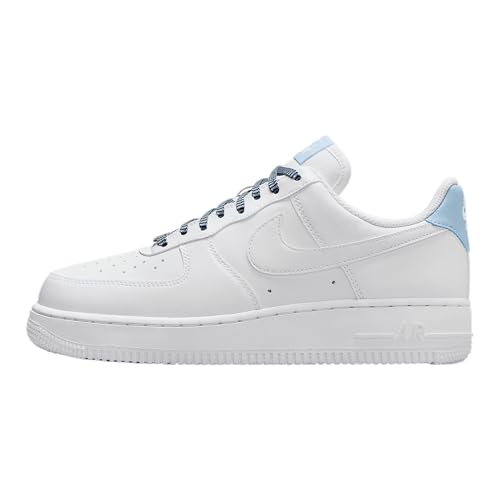 Nike Air Force 1 '07 Women's Shoes (IB7167-101, White/Light Armory Blue/White/White)