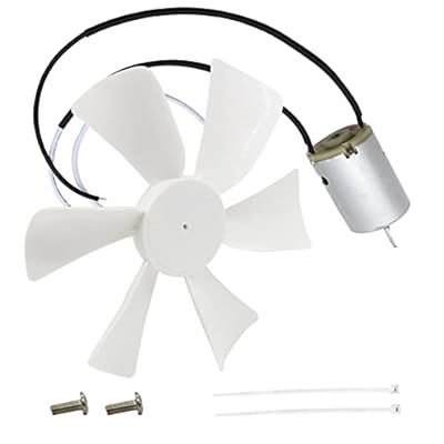 6’’ RV Vent Fan Motor & Fan Blade Replacement, 12V D-Shaft RV Vent Motor Compatible with Heng's, Elixir, Jensen, Jayco,Toyota Dolphin RV