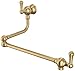 Rohl U.4799LS-SEG-2 Pot-Filler-Kitchen-Sink-faucets, Satin English Gold