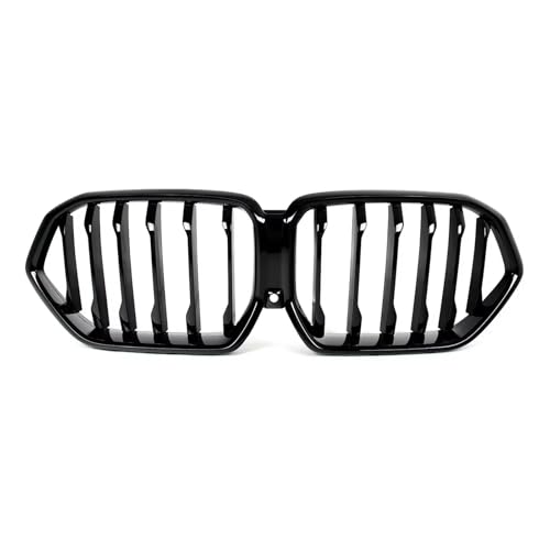 Calandre BMW X6 G06 M60I LCI 2024+ Grille de Radiateur Avant Noire Brillante Ligne Unique
