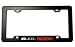 ERPART Black License Plate Frame with 6.0L L76 RED Black Engine Emblem Badge Nameplate Aluminum