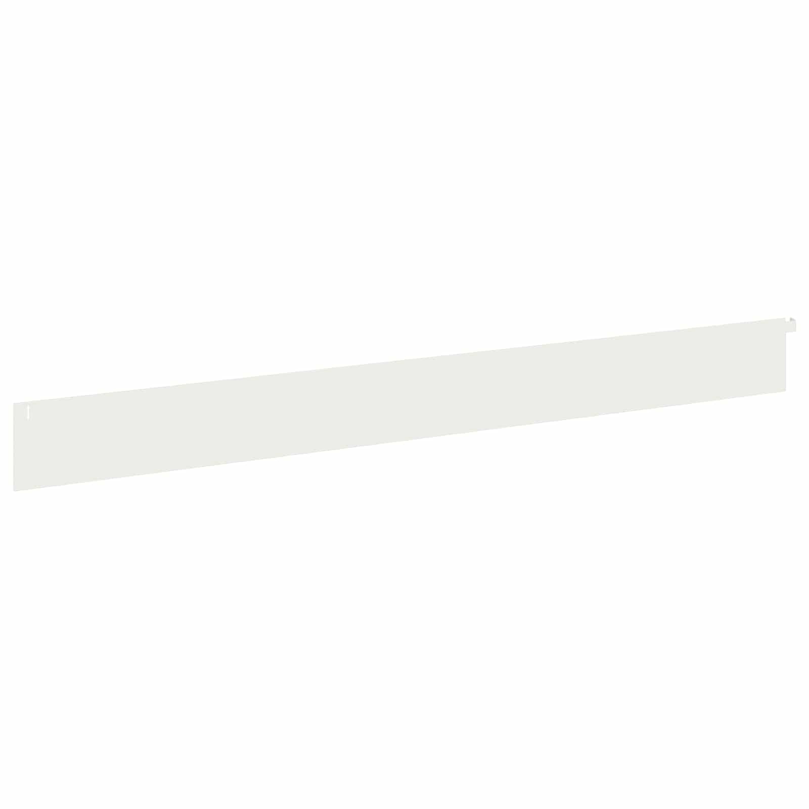 Stalowe obrzeża trawnika, 30 sztuk, 102 x 10 x 4 cm, białe