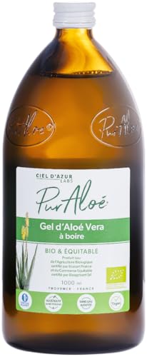 Pur Aloé Aloé Vera Bio Pur Gel à Boire, 1000 ml, 1 Unité (L'emballage peut varier)