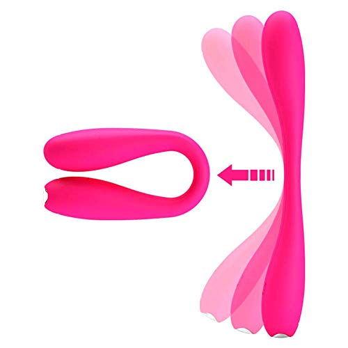 Vibrador Estimulador De Ponto G Recarregável E Dobrável Em Silicone Com 12 Modos De Vibração 17 X 2,