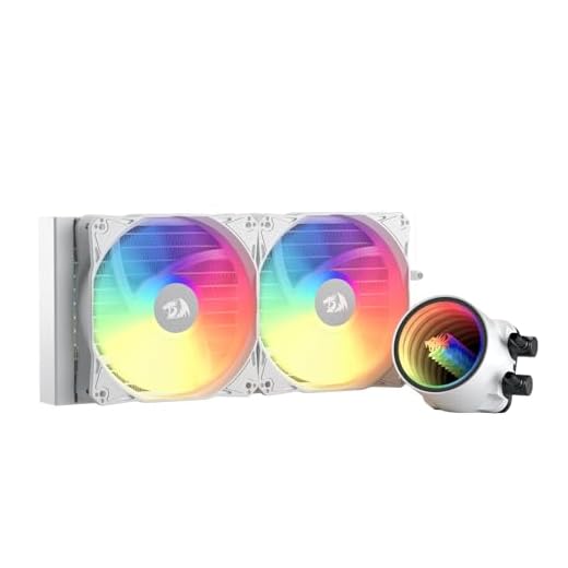 Redragon HL240 ARGB Liquid Cooling System, CPU Water Cooler w/ 3300 RPM High-Efficiency Radiator, 20 dBA Quiet, Groovy Infinity Mirror Effect, 2 x 120mm PWM RGB FDB Fans, LGA 1700, AMD AM5 Ready