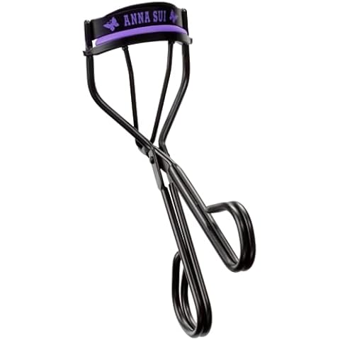 ANNA SUI Eyelash Curler N - Lifts & Curls Lashes for Perfect - Stylish Black with Purple Butterfly Motif Cover
