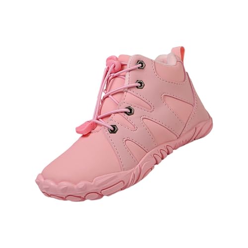 Kids 𝐖aterproof Barefoot Boots Boys Girls Winter Warm Winter Shoes Boots Wide Toe Highly Elastic Non-Slip Shoes