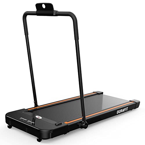 Image of Durafit91 Compact Treadmill Series 2.5 HP Peak DC Motorized Max Speed 8 Km /Hr Max User Weight 100 Home Workout (2.5 HP Peak, Agile - with Handle - 120 Kg Support)