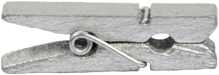 Miniatura 82 de JAM PAPER Wood Clip Clothespins - Small - 7/8 Inch - White - 50 Clothes Pins/Pack