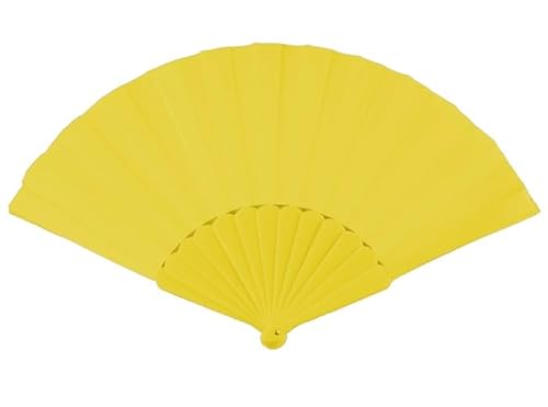 LP Divertissements Éventail Plastique. Jaune 22cm