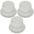 Acrux7 3 PCS RV Vent Cover, RV Roof Vent Caps Replacement for 1 to 2 3/8 Inch Pipe, Plastic Camper Roof Vent Cap, RV Plumbing Vent Cap Sewer Ceiling Vent Caps for Trailer Camper Motorhome (White)