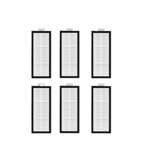 Compatible with Roborock Qrevo Curv / P20 Pro Accessories Main Roller Side Brush Hepa Filter Mop Cloth Dust Bag Robot Vacuum Cleaner Parts(6pcs)