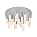 Sonneman 2222.16, Staccato Round Flush Mount Ceiling Lighting, 16 Light LED, Aluminum