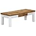 Produktbild vidaXL Mangoholz Massiv Couchtisch mit Einer Schublade Beistelltisch Wohnzimmertisch Kaffeetisch Sofatisch Holztisch Massivholztisch 110x50x40cm