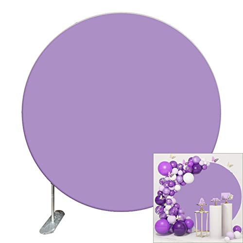 Toile de fond ronde violette de 2 m en tissu polyester Renaiss pour déco