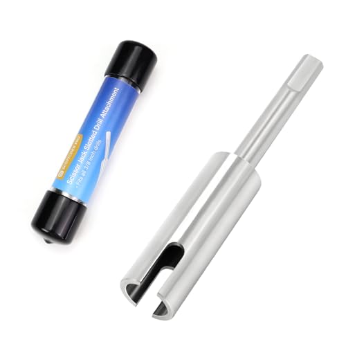 scottchen PRO Stainless Steel RV Scissor Jack Slotted Drill Attachment, 5inch Long with 3/8' Shank...