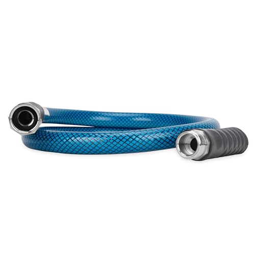 Camco TastePURE 4-Foot Premium Camper/RV Drinking Water Hose - Features a Heavy-Duty No-Kink Design with Strain Relief Ends & 5/8-Inch Inside Diameter - NSF Drinking Water Safe Certified (22813)