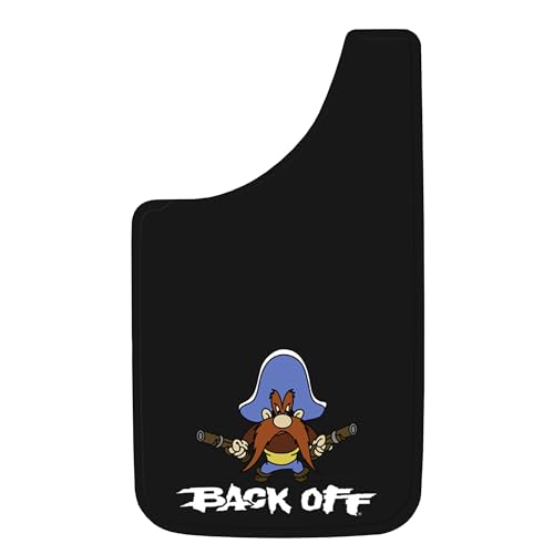 Plasticolor 000502R01 Yosemite Sam Back Off Easy Fit Mud Guard 11" - Set of 2,Multi-colored - Thumbnail 5
