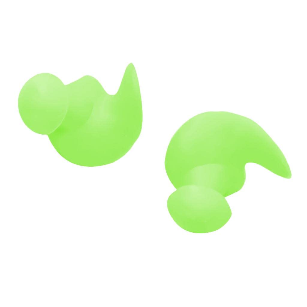 MUNSAR Swimming Ear Plug Silicone Ears Plugs Hearing Protector with Case Green {54040436MUNS}-picture-52