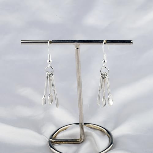 ENSIANTH Chef Gift Fork Earrings Baker-Funny Fork Spoon Knife Dangle Earrings Cook Baker-Cooking-Kitchen Chef Gifts2