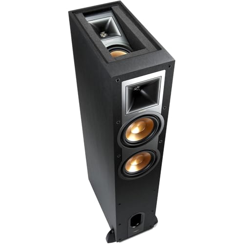 Image of Klipsch Reference R-26FA Dolby Atmos Floorstanding Speaker (Pair) + R-12SW 12″ Subwoofer - Premium Home Theater Tower & Deep Bass Sub Bundle
