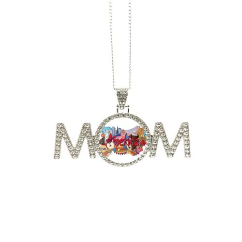 Collier d'anniversaire maman symbole d'amour pour grand-mère au motif aigle burger amegraffiti M