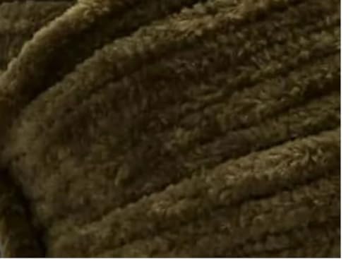 Image of Premier Yarns Parfait Chunky Chenille 3.5 Oz Super Bulky Weight 3 Pack Bundle with Bella's Stitch Place Holders (Dark Olive)